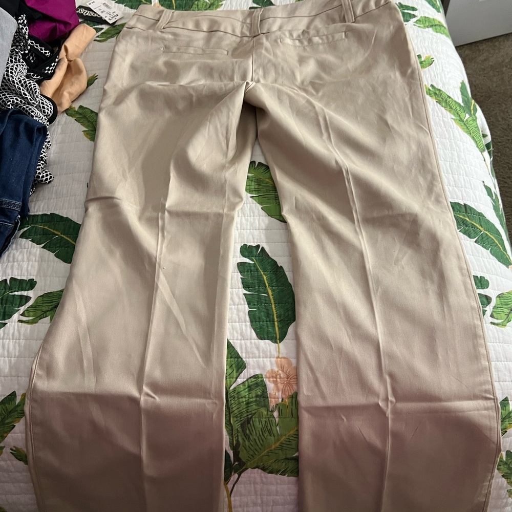 Kohl's Tan Straight Leg Pants